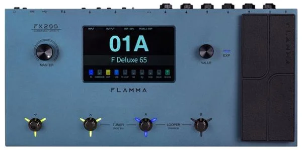 Flamma FX200 Guitar Multi Effects - Galaxy Blue Commande En Gros