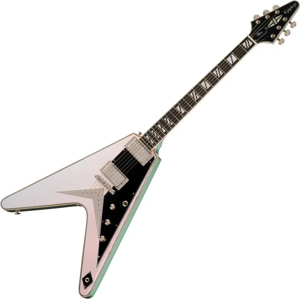Meilleure Vente Epiphone IBG Futura Flying V Custom - quicksilver shift