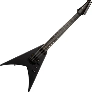 Spira guitars V-407 MBK 7-String - black satin Usine Directe