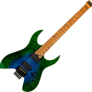 Spira guitars S-500 GBR Headless - green & blue Petit Prix