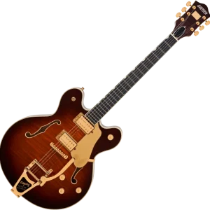 Gretsch Pro. Japan Broadkaster LX Center Block Bigsby - havana burst Meilleure Vente