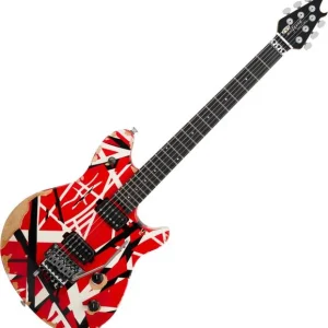 Nouvel Arrivage Evh Striped Wolfgang Special Ltd (MEX, EB) - aged red black & white stripes