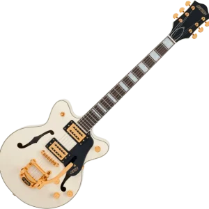 Gretsch G2655TG Streamliner Center Block Jr. Double-Cut Bigsby Ltd - vintage white Populaire