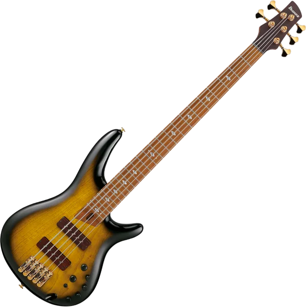 Promotion Saisonnière Ibanez Prestige Japan SR4505 DST 5-String - desert sunset burst