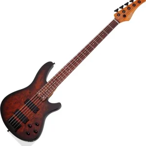 Quantité Limitée Schecter C-5 Standard 5-String - tobacco burl