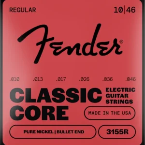 Nouveauté Fender GUIT. ELEC. 6C NCKL 3155R 10-46 BULLET