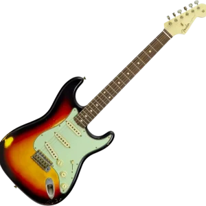 Prix Choc Fender Custom Shop 60‘s Stratocaster Masterbuilt Andy Hicks AH0416 - relic 3-color sunburst