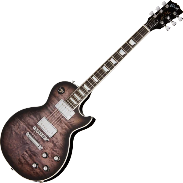 Offre Du Jour Gibson Mark Morton Les Paul Modern Quilt - translucent ebony burst satin