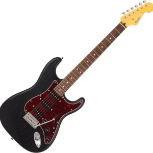 Fender Made in Japan Stratocaster Raw Ash Ltd - black Pas Cher