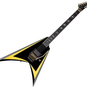 Ltd Alexi Laiho Arrowhead SE 20th Anniversary - black with yellow bevels Usine Directe