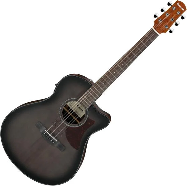 Retour Gratuit Ibanez Advanced AAM70CE TBN - transparent charcoal burst
