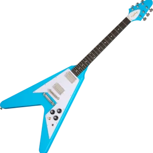 Acheter En Ligne Epiphone IBG Flying V 70s - maui blue