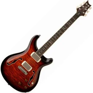 Prs SE Hollowbody II Piezo (Wing Tuners) - orange tiger smokeburst Pas Cher