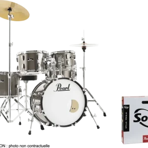 Pearl Roadshow 18 Bronze Metallic + Solar Sabian - 5 fûts - bronze metallic Commande En Gros