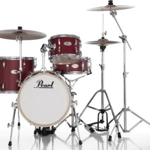 Authentique Pearl Midtown 16 + Pack Hardware HWP-50S - 4 fûts - matte red