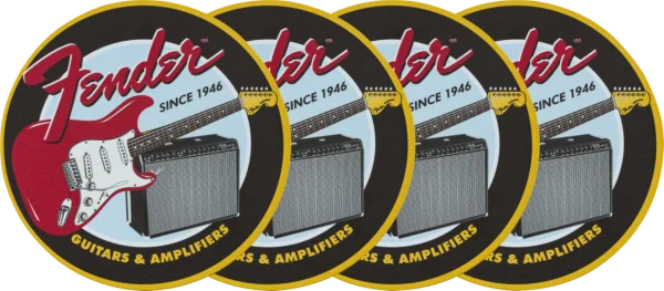 Promotion Saisonnière Fender Fender 1946 Guitars & Amps Coaster Set
