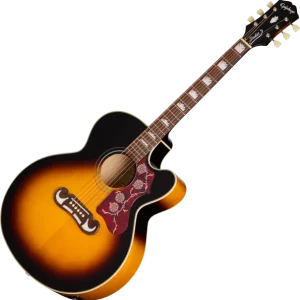 Dernière Chance Epiphone IBG J-200 Studio EC - vintage sunburst