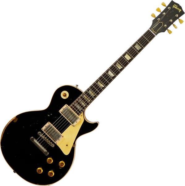 Achat Immédiat Gibson Custom Shop M2M 1958 Les Paul Standard 85546 - murphy lab light aged ebony o. gold