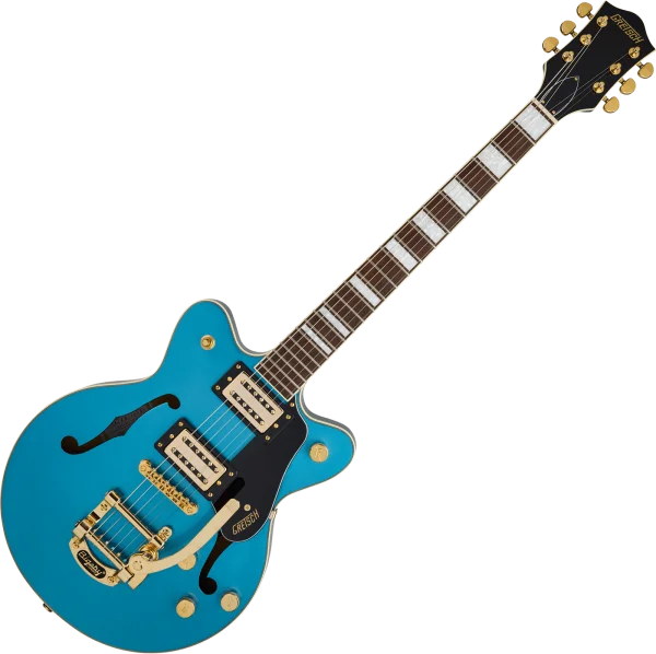 Gretsch G2655TG Streamliner Center Block Jr. Double-Cut Bigsby Ltd - riviera blue Meilleur Prix