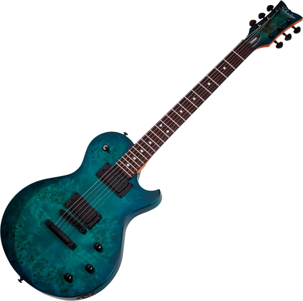 Prix Choc Schecter Solo-II Standard - ocean blue burst burl