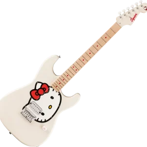 Squier Fender x Hello Kitty Stratocaster - white Offre Du Jour