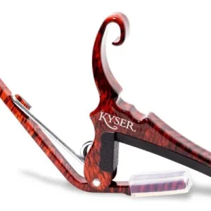 Kyser Capodastre guitare acoustique Quick-Change KG6 déco bois - Couleur Bois de rose Marque