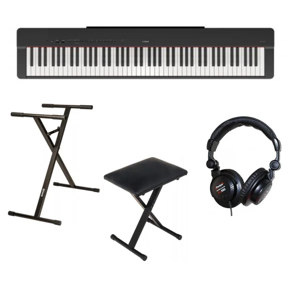 Produit De Marque Yamaha P-225 Black + Stand + Banquette + Casque
