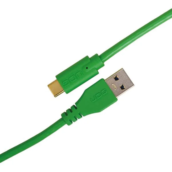 Quantité Limitée Udg U 98001 GR (USBC - USBA) 1,5m vert