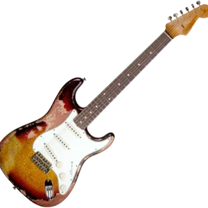 Bon Marché Fender Custom Shop 1963 Stratocaster R136169 - super heavy relic sparkle 3-color sunburst