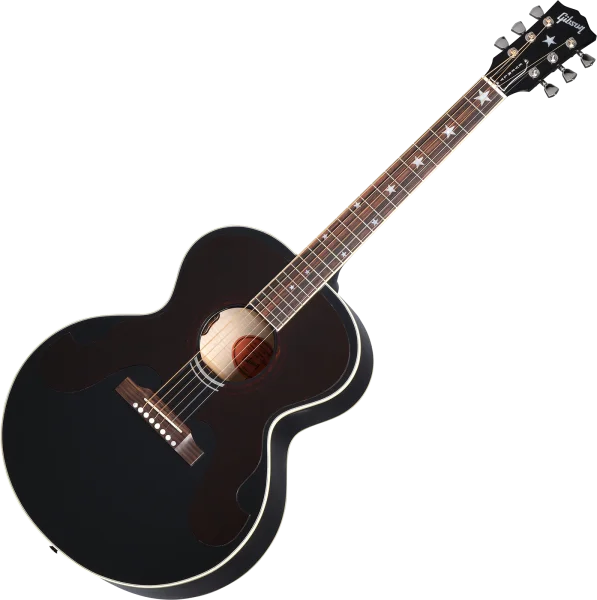 Gibson Custom Shop Gibson Everly Brothers J-180 - ebony Jusqu'à Épuisement Des Stocks