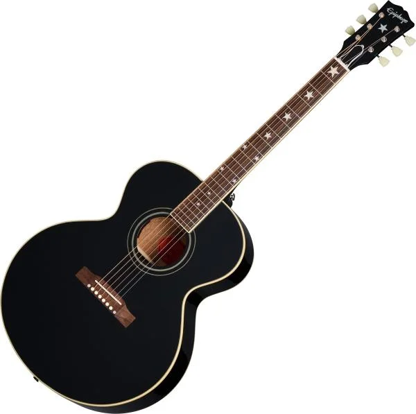Epiphone Inspired By Gibson J-180 LS - ebony Authentique