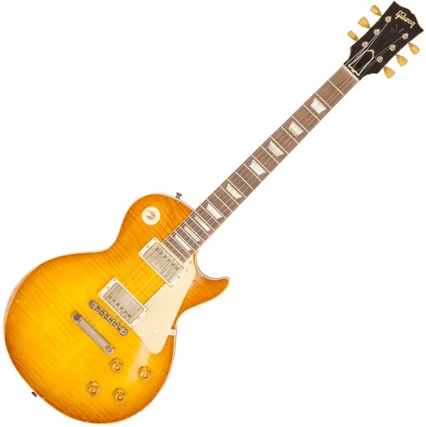 Gibson Custom Shop M2M 1959 Les Paul Standard Reissue 94702 - murphy lab ultra heavy aged golden poppy burst Haute Qualité
