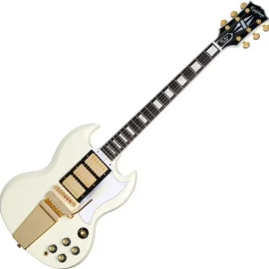 Acheter Direct Epiphone Inspired By Gibson 1963 Les Paul SG Custom With Maestro Vibrola - vos classic white