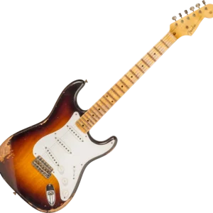 Achetez Aujourd'hui Fender Custom Shop 70th Anniversary 1954 Stratocaster Ltd XN4309 - heavy relic wide fade 2-color sunburst