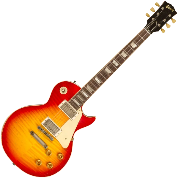 Dernier Modèle Gibson Custom Shop M2M 1959 Les Paul Standard Reissue 934253 - murphy lab heavy aged washed cherry