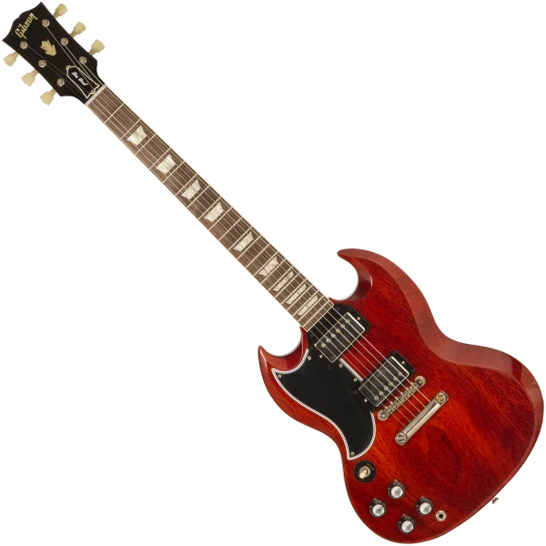 Produit De Marque Gibson Custom Shop 1961 SG Standard Reissue Stop Bar LH 400261 - vos cherry red