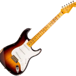 Expédition Rapide Fender Custom Shop 70th Anniversary 1954 Stratocaster Ltd XN4158 - relic 2-color sunburst
