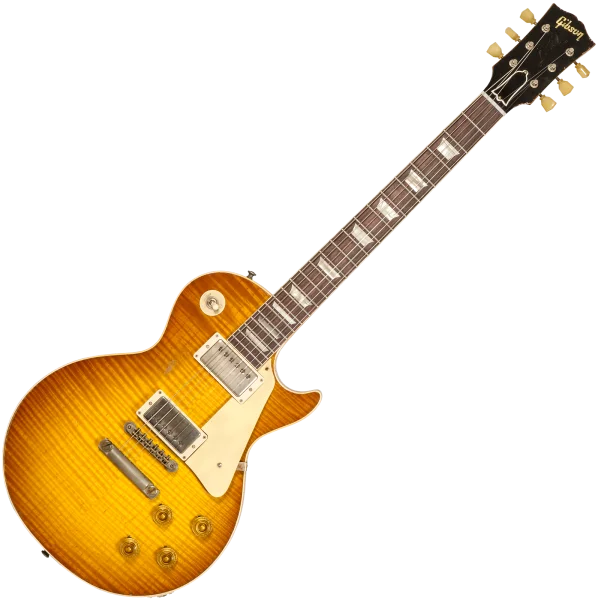 Gibson Custom Shop M2M 1959 Les Paul Standard Reissue 934257 - murphy lab heavy aged golden poppy burst Offre Spéciale