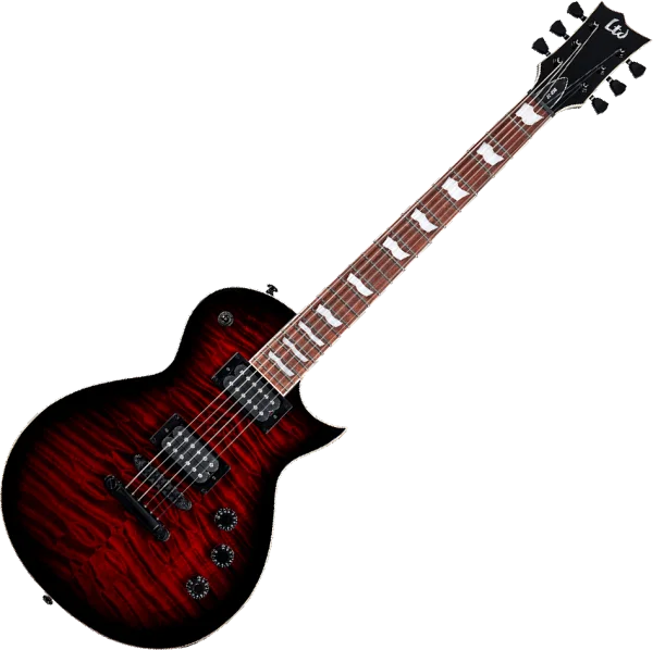 Ltd EC-256 - see thru black cherry sunburst Offre Exclusive