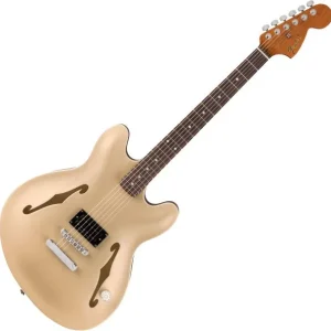 Fender Tom DeLonge Starcaster - satin shoreline gold Paiement Sécurisé