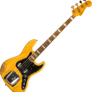 Prix Bas Fender Custom Shop Jazz Bass Custom CZ575864 - heavy relic aged natural