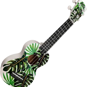 Mahalo Soprano Art Series - monstera Expédié Aujourd'hui