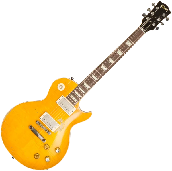 Gibson Custom Shop Kirk Hammett Greeny 1959 Les Paul Standard 933631 - murphy lab aged greeny burst Petit Prix