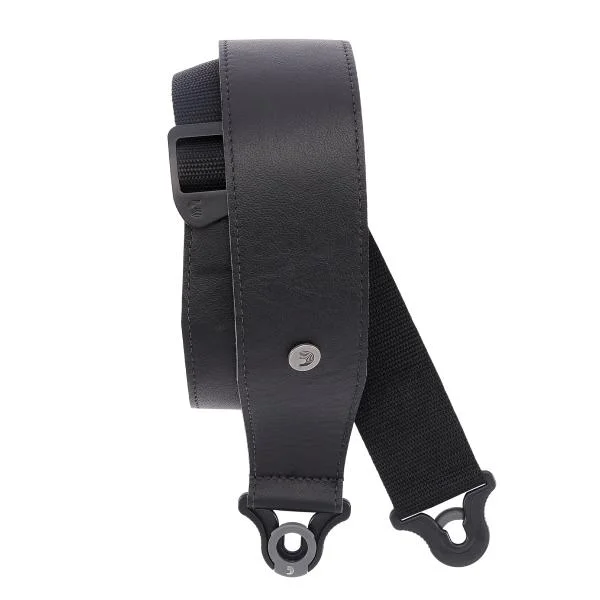 D‘addario Auto Lock Cuir Guitar Strap Black Largeur 6,3 cm Livraison Express