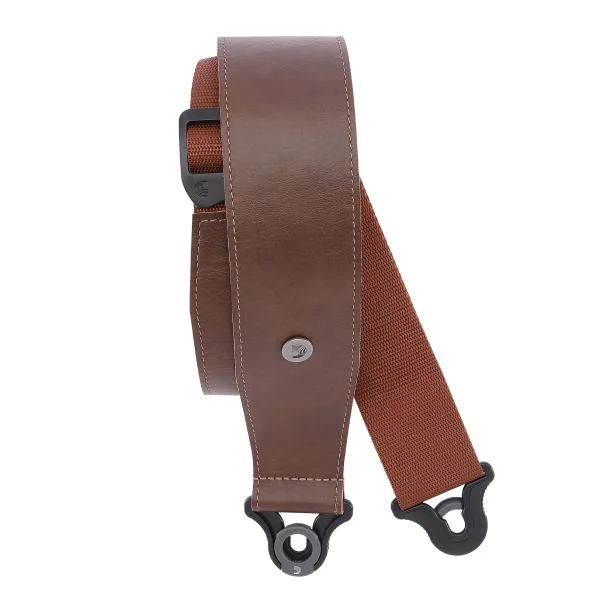 Top Vente D‘addario Auto Lock Cuir Guitar Strap Brown 6,3 cm