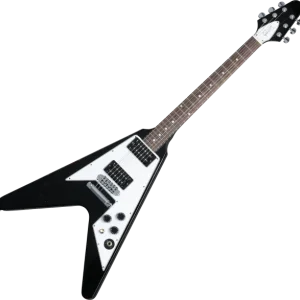 Gibson Custom Shop Kirk Hammett 1979 Flying V - murphy lab aged ebony Pas Cher