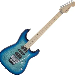 Acheter Direct Charvel MJ San Dimas Style 1 HSH FR M QM (Japan) - caribbean burst
