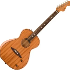 Fender Highway Series All-Mahogany Parlor - natural satin matte Soldes