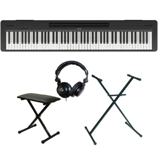 Yamaha P-145 BT + Stand Clavier + Casque + Banquette Pliable Satisfait Ou Remboursé