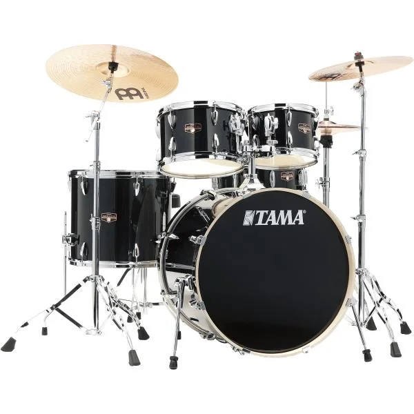 Tama Imperialstar Kit + Meinl Set - hairline black Prix Choc
